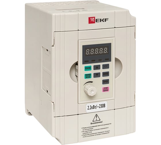 Изображение товара Преобразователь частоты EKF 2,2/4кВт, 1х230В, VECTOR-100, PROxima VT100-2R2-1B