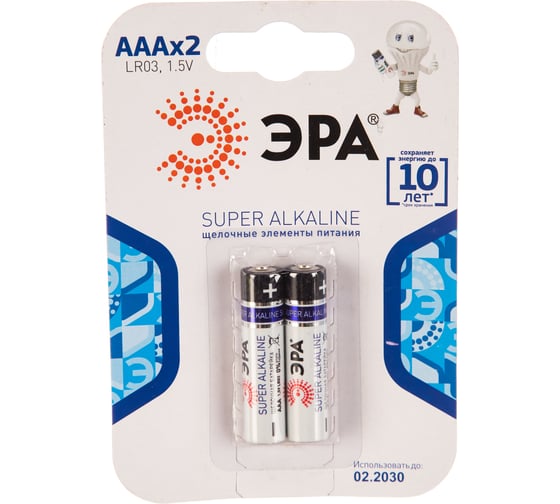 Изображение товара Элемент питания ЭРА LR032BL C0038453