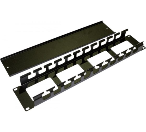 Изображение товара Металлический кабельный организатор Hyperline, CM-2U-ML-COV, с крышкой, 19", 2U 16490