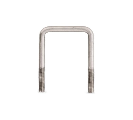 Изображение товара Скоба П-образная Мир Хомутов 70x70 мм, с резьбой М6, без гаек, в упаковке 4 шт. VENT70х70М6PCH51(4)