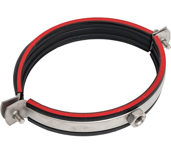 Изображение товара Трубный хомут Мир Хомутов 5" 133-143 мм, М10, нержавеющая сталь 304, 2x25 мм TR5М10SS54