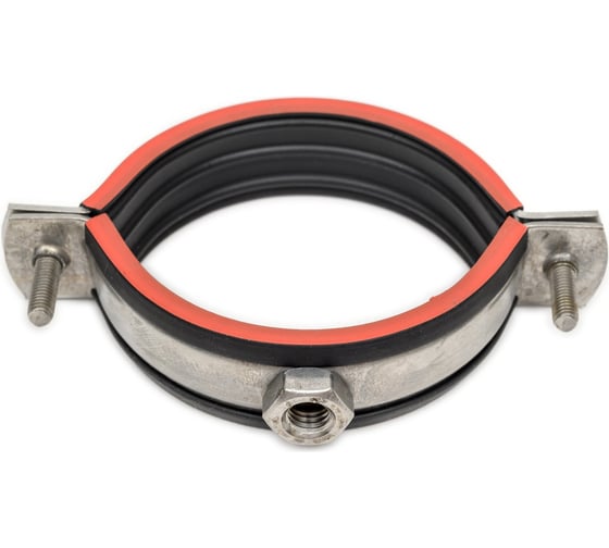 Изображение товара Трубный хомут Мир Хомутов 2 1/2" 74-80 мм, М10, нержавеющая сталь 304, 2x25 мм TR2 1/2М10SS54