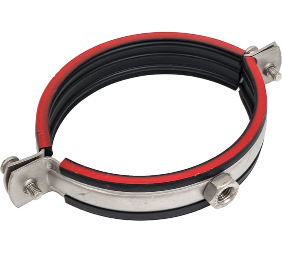 Изображение товара Трубный хомут Мир Хомутов 4" 108-118 мм, М10, нержавеющая сталь 304, 2x25 мм TR4М10SS54