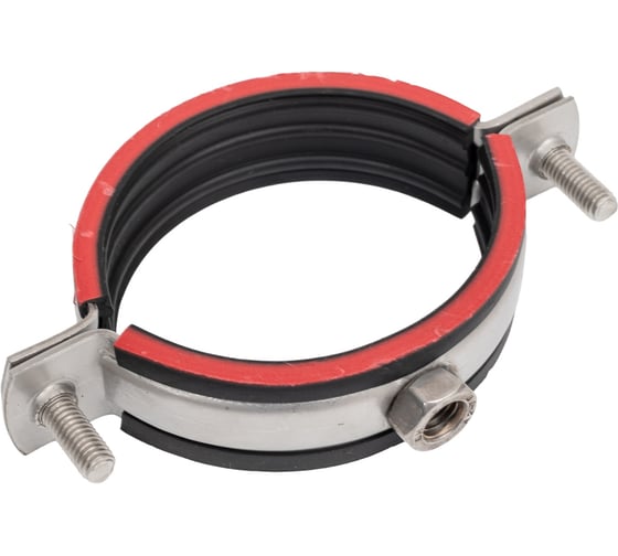 Изображение товара Трубный хомут Мир Хомутов 2" 59-65 мм, М8, нержавеющая сталь 304, 20x1,5 мм TR2М8SS54