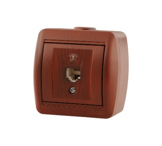 Изображение товара Телефонная розетка Lezard NATA евро, вишня 710-0600-137