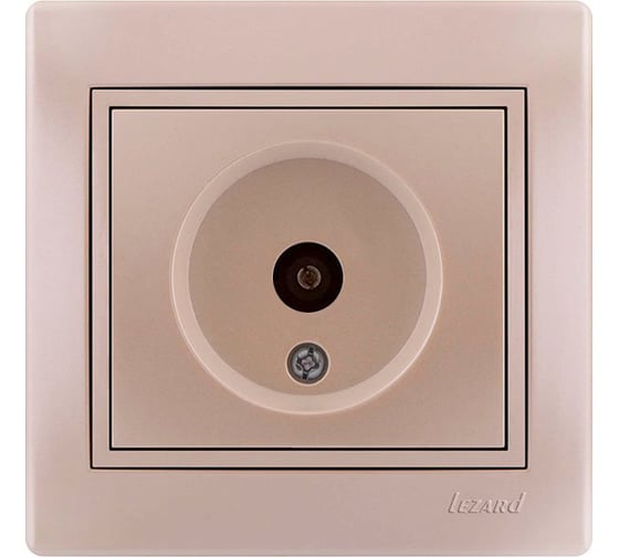 Изображение товара Розетка ТВ Lezard MIRA оконечная, жемчужно-белый перламутр, со вставкой 701-3030-130