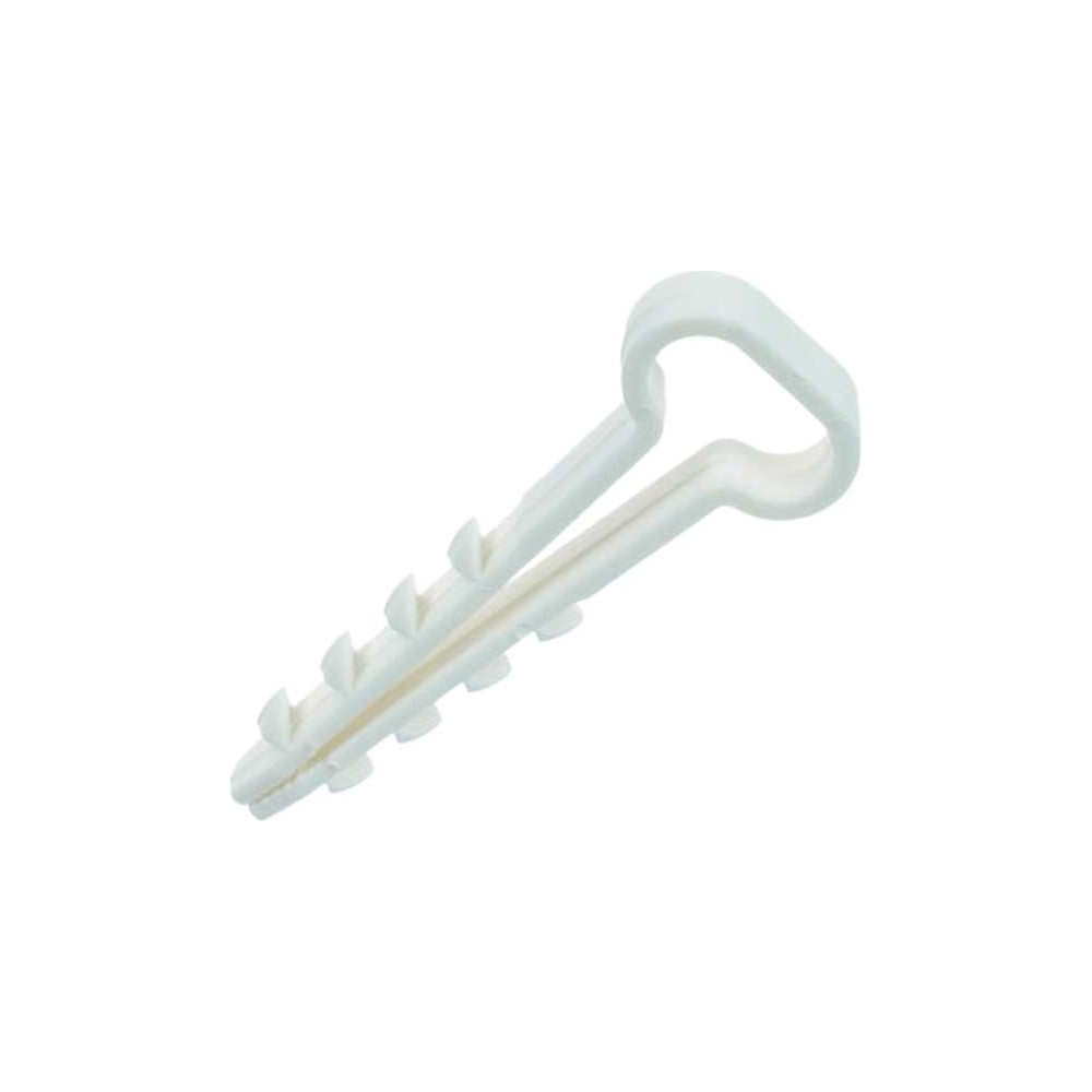 Изображение товара Дюбель-хомуты для плоских проводов Мир Хомутов 5x10 мм 100 шт белые