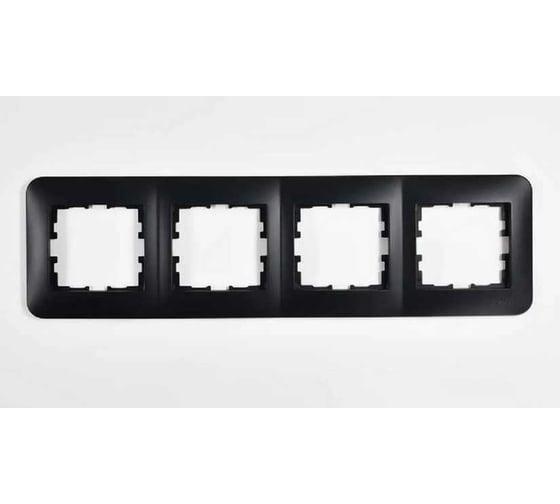Изображение товара 4-ая горизонтальная рамка LEZARD KARINA LIFE б/вст чёрный бархат 708-4200-149