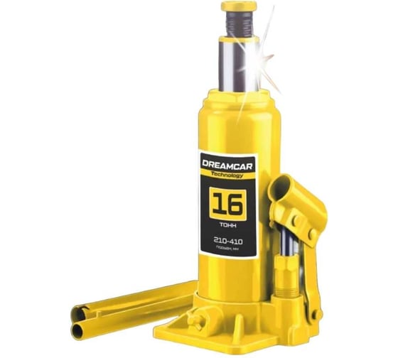 Изображение товара Домкрат гидравлический бутылочный Dreamcar 16т/210-410 мм dc-Bj160116t