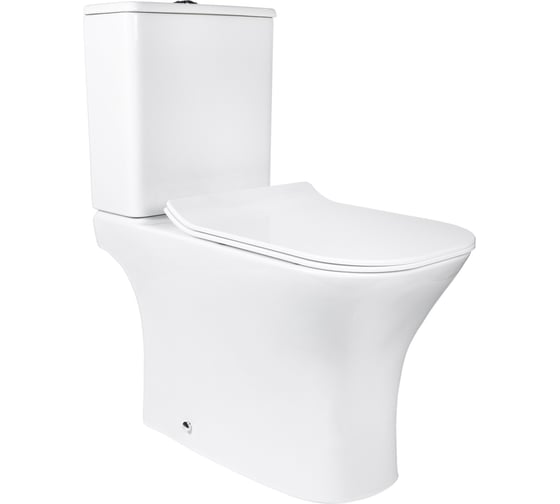 Изображение товара Унитаз-компакт безободковый BOND с сиденьем микролифт Куб F07-00