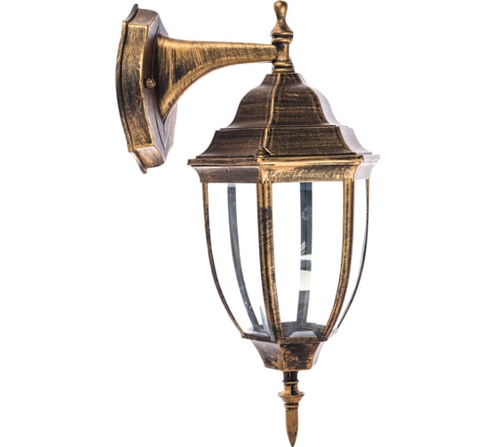 Изображение товара Садово-парковый светильник FERON 60W, 230V, E27, PL6002, черное золото 11894