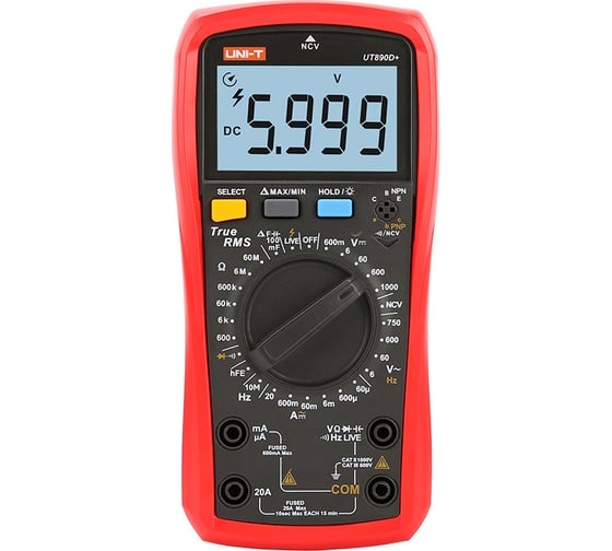 Изображение товара Универсальный цифровой мультиметр UNI-T UT890D+ 00-00002533