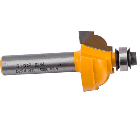 Изображение товара Фреза кромочная калевочная (25.4х13 мм; R 4.8 мм; хвостовик 8 мм) по дереву Энкор 9284