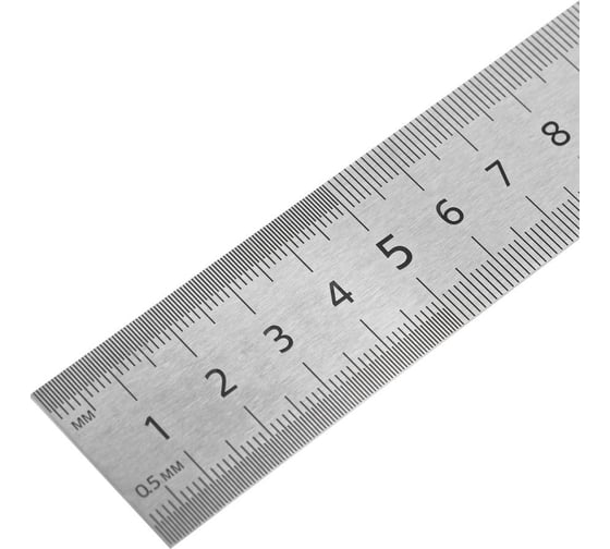 Изображение товара Линейка СТАММ 100 см, стальная, ПВХ чехол с европодвесом ЛН-30534