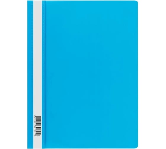 Изображение товара Папка-скоросшиватель СТАММ пластик, А4 160мкм голубая с прозр. верхом ММ-30717