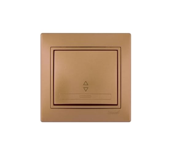 Изображение товара Проходной выключатель Lezard MIRA металлик золото, со вставкой 701-1313-105