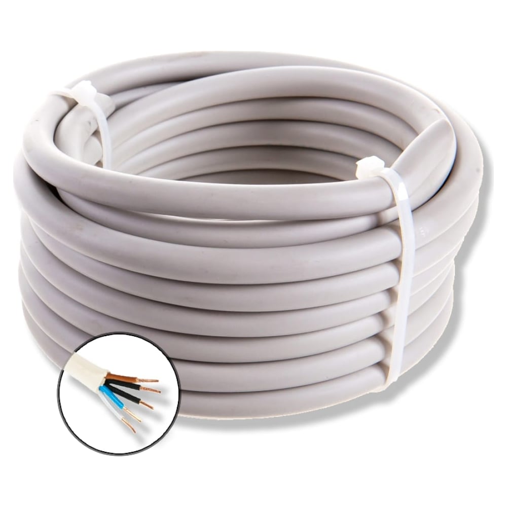 Изображение товара Кабель силовой круглый NYM 5x6 мм2 300 метров