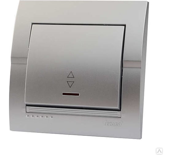 Изображение товара Проходной выключатель Lezard DERIY серебристый металлик 702-2828-105