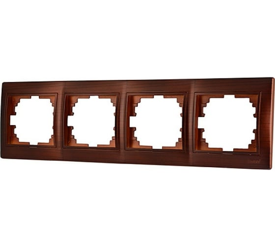Изображение товара Четырехместная горизонтальная рамка Lezard MIRA маун 701-0400-149