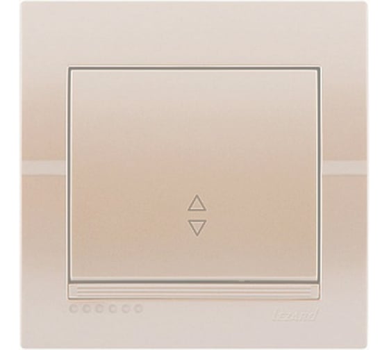 Изображение товара Проходной выключатель Lezard DERIY жемчужно-белый металлик 702-3030-105