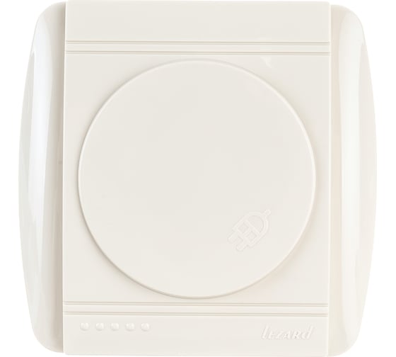 Изображение товара Розетка Lezard DEMET, с заземлением, с крышкой, кремовый 711-0300-123