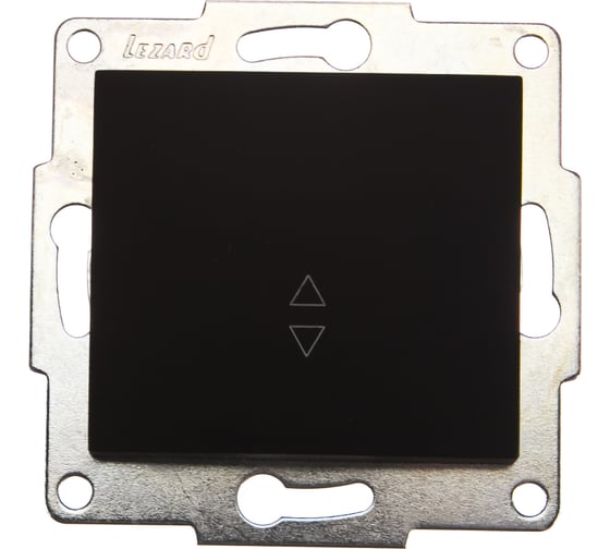 Изображение товара Выключатель Lezard, KARINA, проходной, чёрный бархат, 707-4288-105