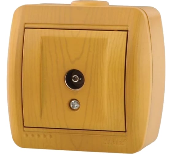 Изображение товара ТВ розетка Lezard, NATA, проходная, ольха, 710-0700-129