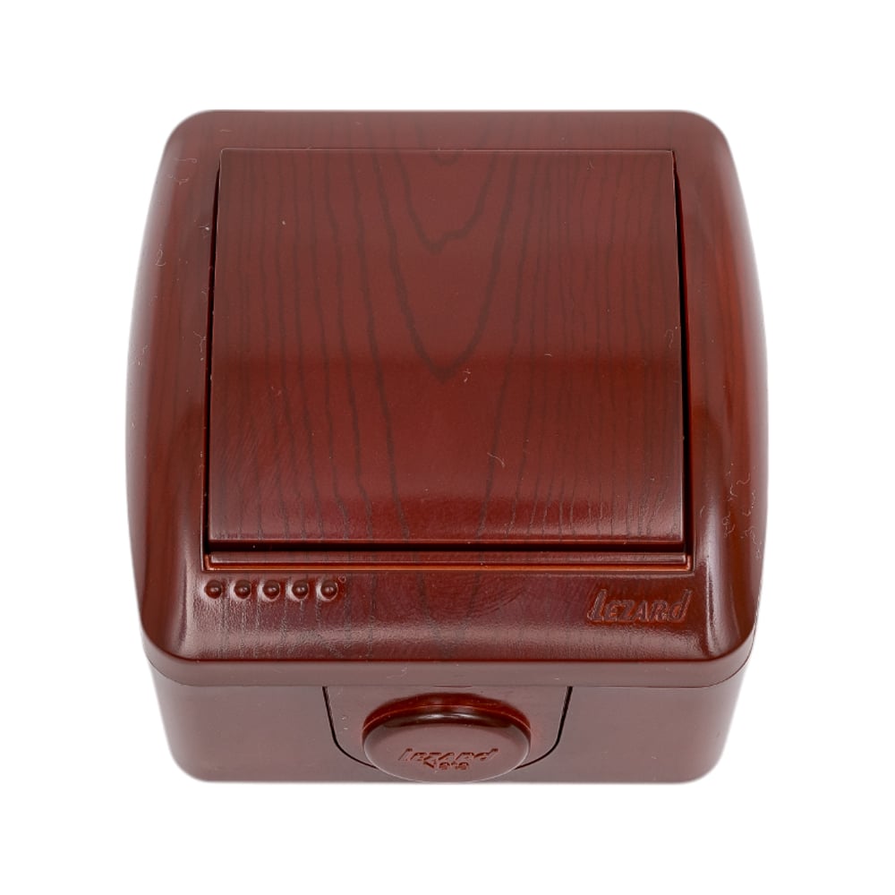 Изображение товара Выключатель Lezard, NATA, вишня, 710-0600-100