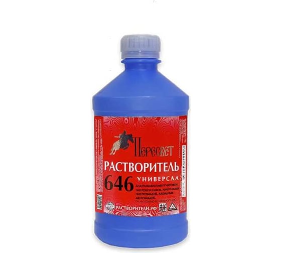 Изображение товара Растворитель Пересвет 646 0,5л Универсал 00-00000276