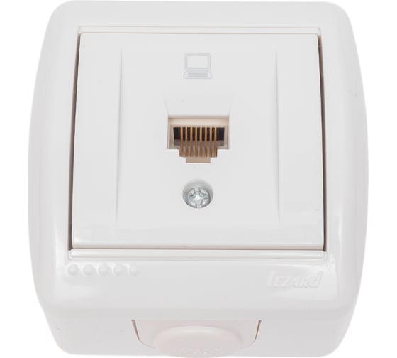 Изображение товара Компьютерная розетка Lezard NATA белый 710-0200-139
