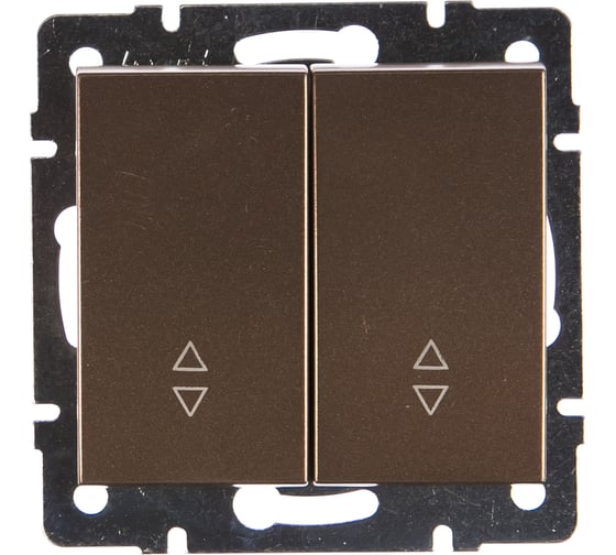 Изображение товара 2-й проходной выключатель Lezard RAIN цвет бронза, матовый 703-3188-106