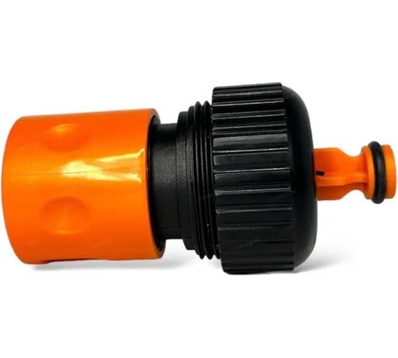 Изображение товара Соединитель-быстросъем с цанговым креплением 3/4 и автостопом на шланг НОВЭМ MD 327