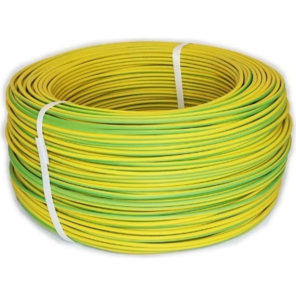 Изображение товара Монтажный кабель МГШВ 1x0.75 мм2, 30м, зеленый-желтый, ОЗМ
