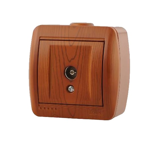 Изображение товара Розетка ТВ Lezard NATA проходная, сосна 710-0800-129