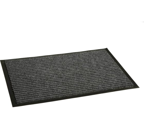 Изображение товара Влаговпитывающий ребристый коврик In'Loran 90x120 см. СТАНДАРТ серый, 10-9124