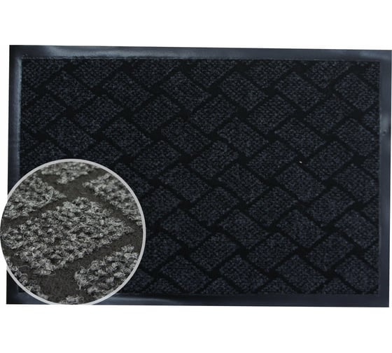 Изображение товара Влаговпитывающий коврик In'Loran 50x80 см. КРАФТ серый, 70-584