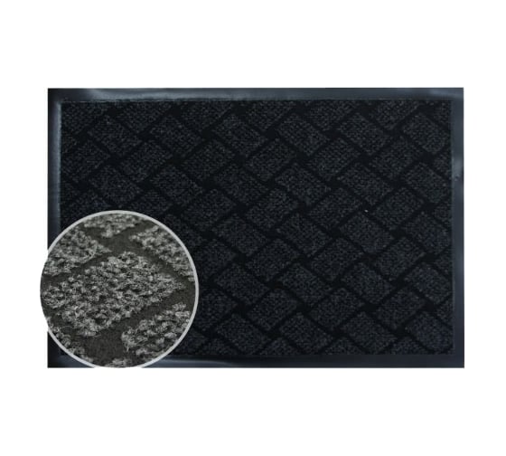 Изображение товара Влаговпитывающий коврик In'Loran 60x90 см. КРАФТ серый 70-694