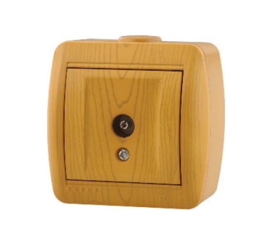 Изображение товара Розетка ТВ Lezard NATA оконечная, ольха 710-0700-130