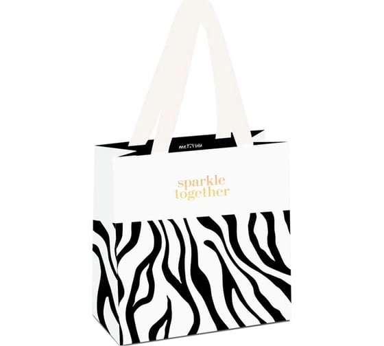 Изображение товара Пакет подарочный MESHU 20х20х10 см, Animal print отд. фольгой, матовая ламинация MS45786 MS_45786