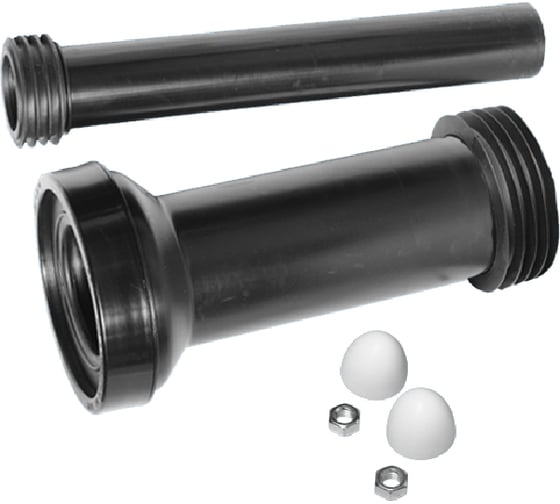 Изображение товара Соединительный комплект McAlpine для подводки унитаза, с манжетой, крепежными гайками, заглушками FP45R-KIT3