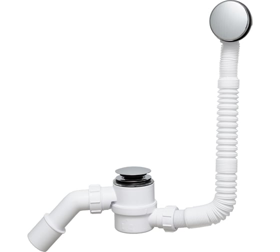 Изображение товара Слив-перелив McAlpine с раздвижным переливом, L330-700 х 34 мм, 70 мм сливной и пробкой-кнопка MRB11