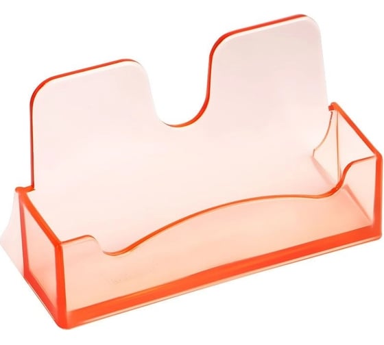 Изображение товара Подставка для визиток настольная СТАММ 40х100 мм, пастельные цвета ассорти ВТ05