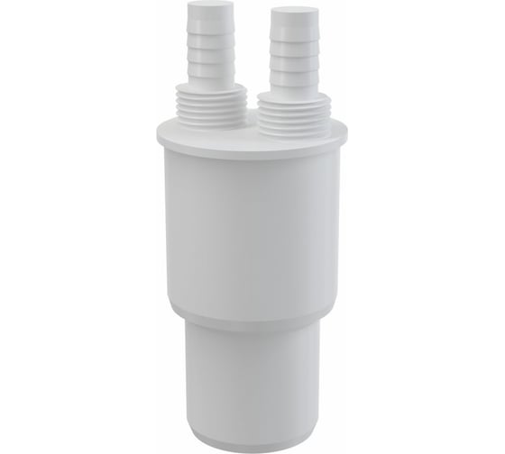 Изображение товара Адаптер McAlpine для подключения слива, с 2-мя прямыми отводами, вход D=14 мм, 1/2"Н, WFH-CON4050