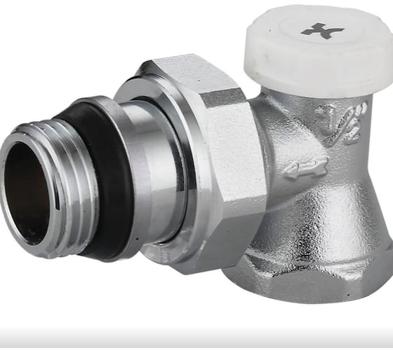 Изображение товара Радиаторный запорный угловой клапан IVANCI со стопорным кольцом 1/2" IVC.103004.N.03