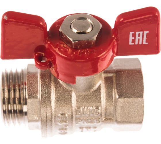 Изображение товара Шаровой кран IVANCI Stable, ручка-бабочка, внутренняя/наружная резьба 1/2" IVC.101218.N.03