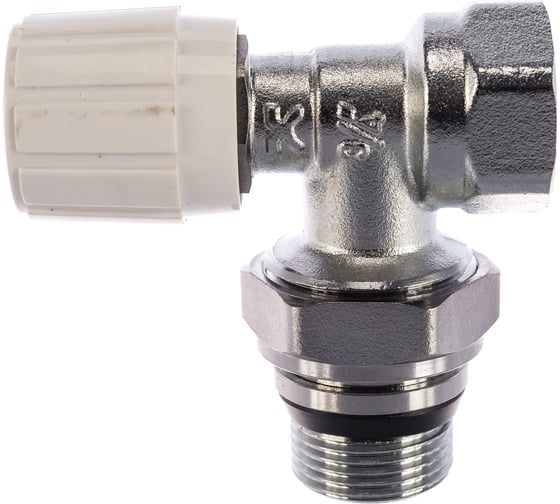 Изображение товара Клапан радиаторный ручной регулировки IVANCI со стопорным кольцом, угловой 3/4" IVC.103003.N.04