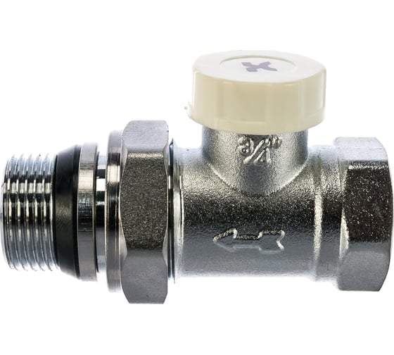 Изображение товара Радиаторный запорный прямой клапан IVANCI со стопорным кольцом 3/4" IVC.103002.N.04