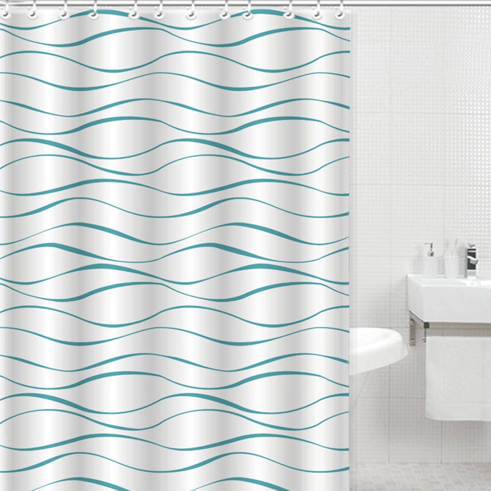 Изображение товара Штора для ванной комнаты Gota Rocio Aqua Blue 180х180  1/25 16211