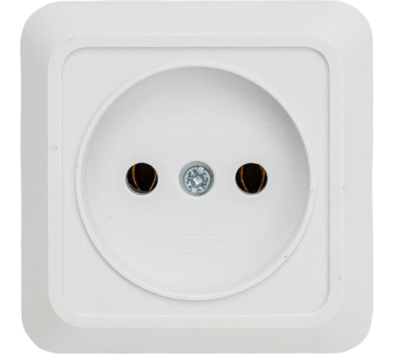 Изображение товара Одинарная розетка IN HOME BOLLETO белая накладная 7022 4680005959785