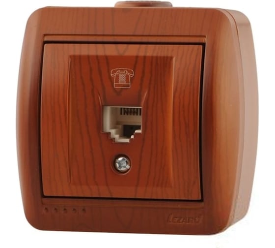 Изображение товара Телефонная розетка Lezard NATA евро, сосна 710-0800-137